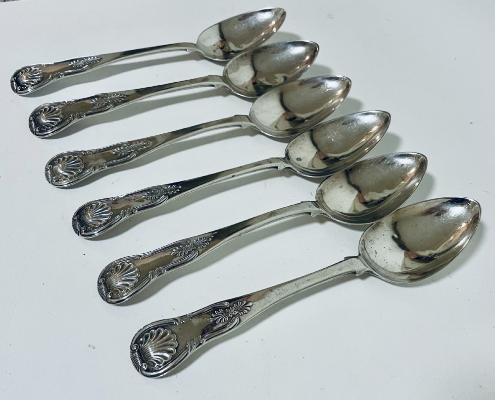 Set of Six Georgian Scottish Tablespoons View VI