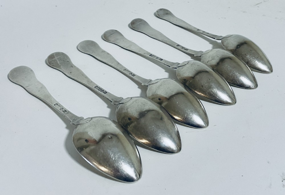 Set of Six Georgian Scottish Tablespoons View VIII