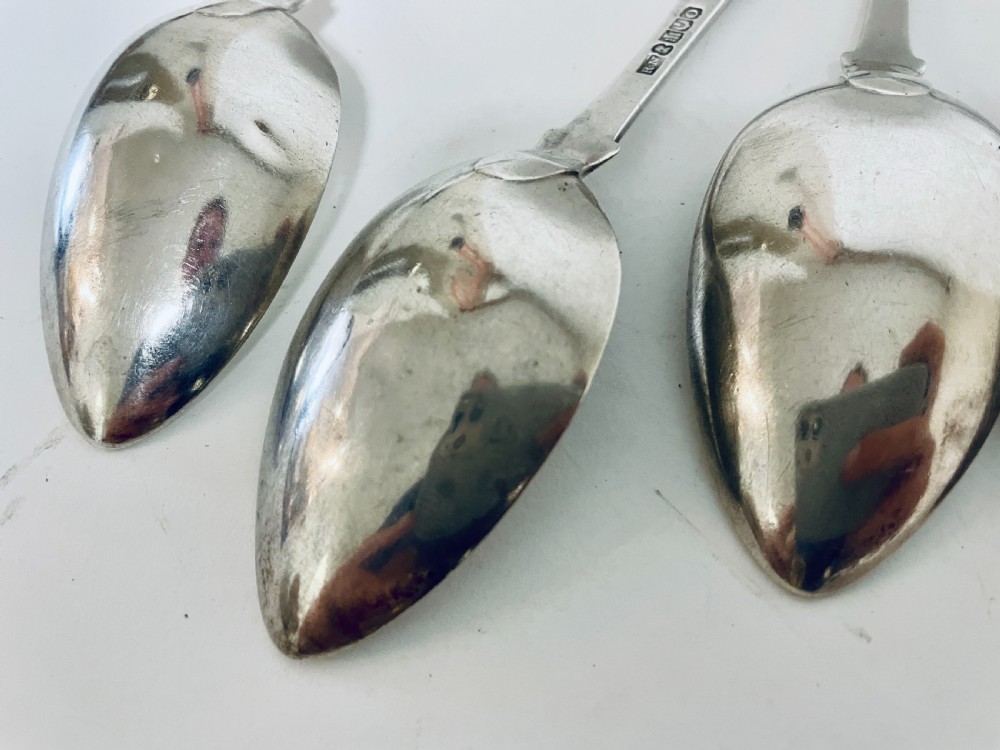 Set of Six Georgian Scottish Tablespoons View XII