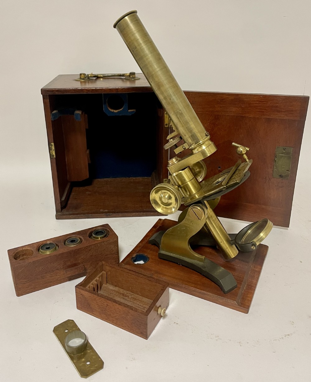 Victorian Brass Bar Limb Microscope