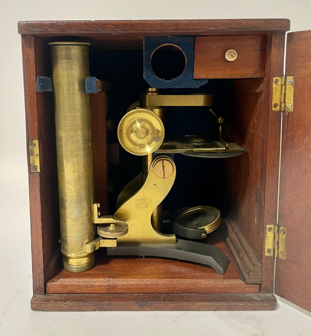 Victorian Brass Bar Limb Microscope View XVI