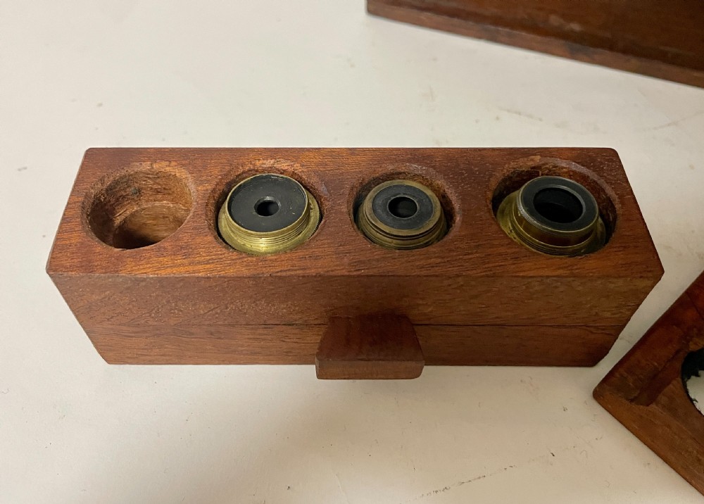 Victorian Brass Bar Limb Microscope View XVIII