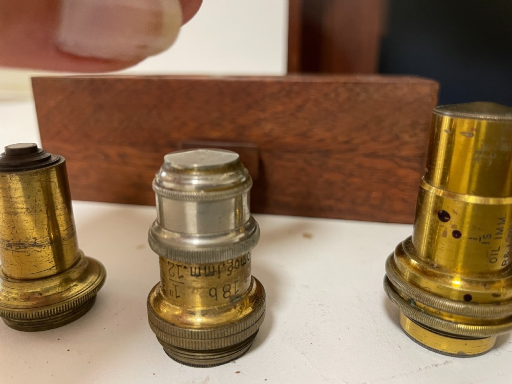 Victorian Brass Bar Limb Microscope View XXI