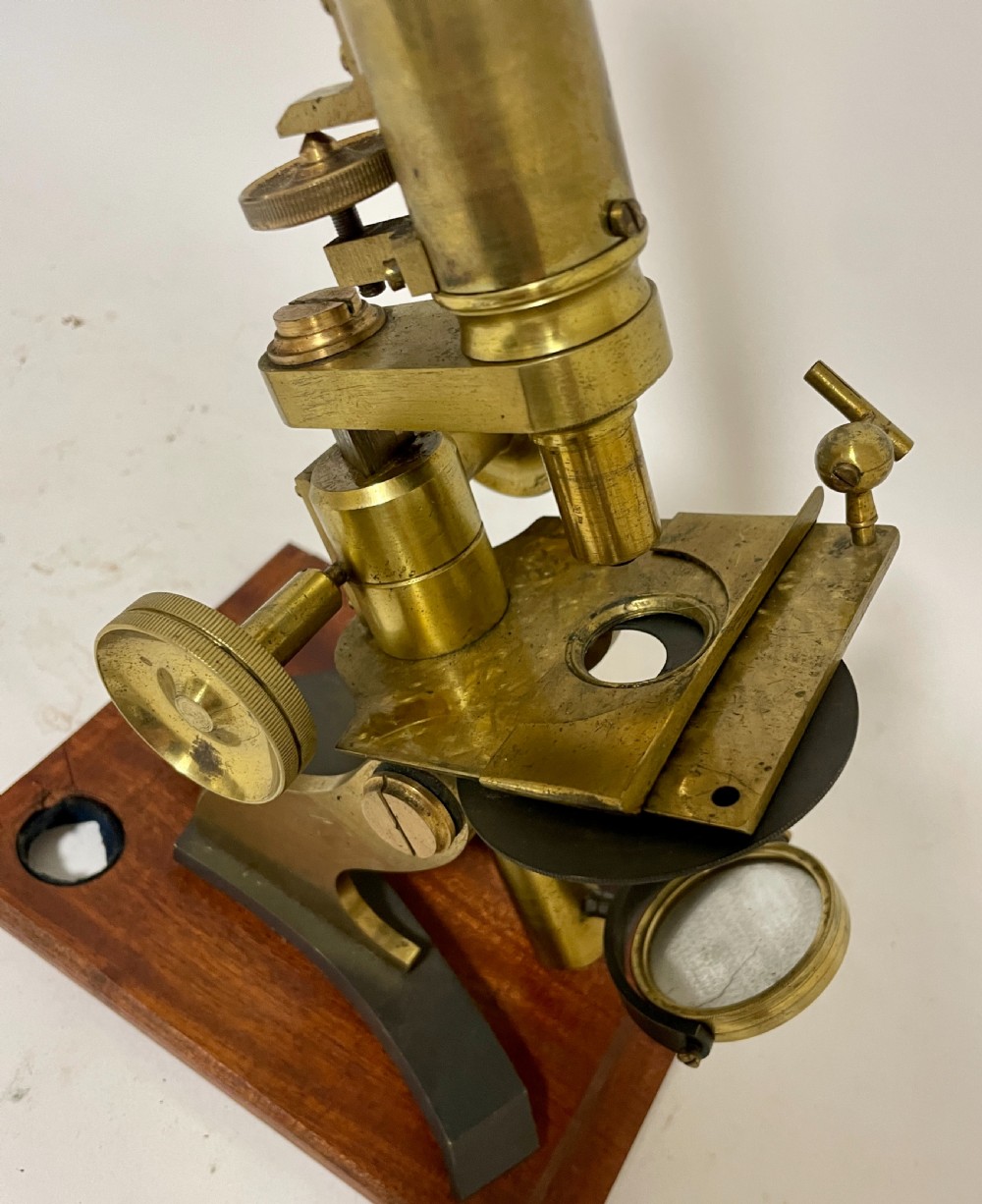 Victorian Brass Bar Limb Microscope View XXII