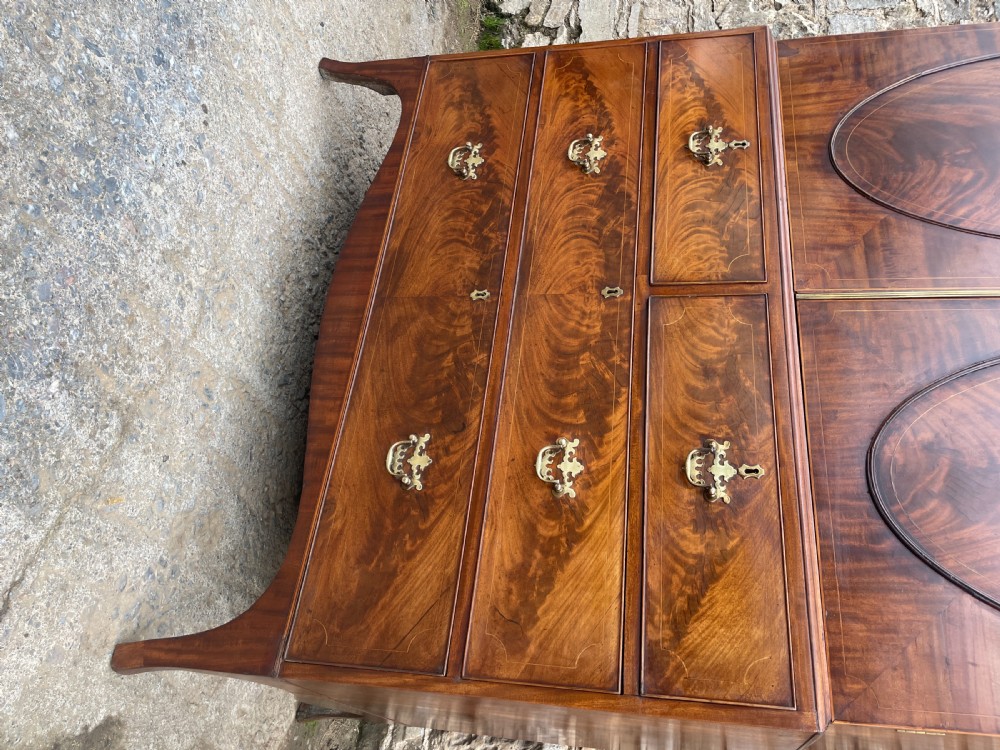 Georgian Mahogany Linen Press View XVI