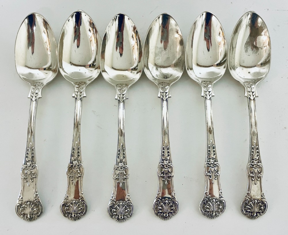 Set of Six Georgian Silver Tablespoons View II