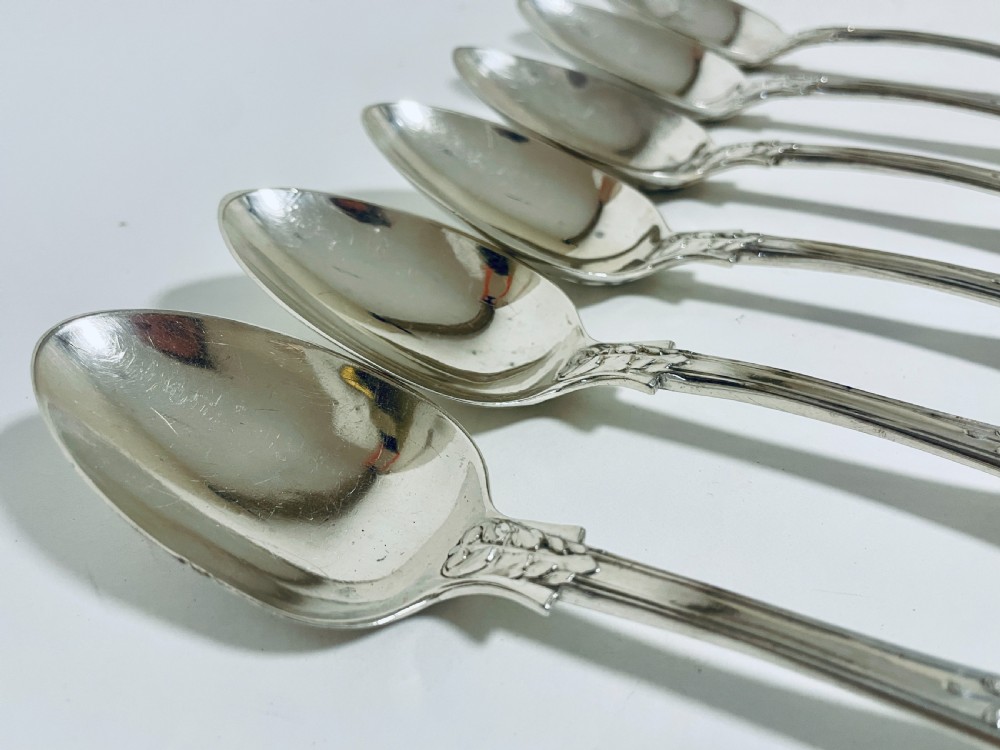Set of Six Georgian Silver Tablespoons View V