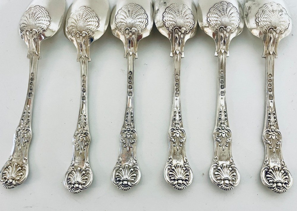 Set of Six Georgian Silver Tablespoons View XII