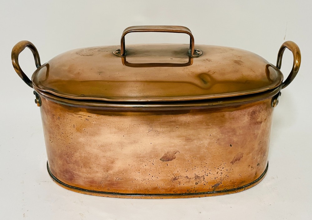 Antique Copper Fish Kettle