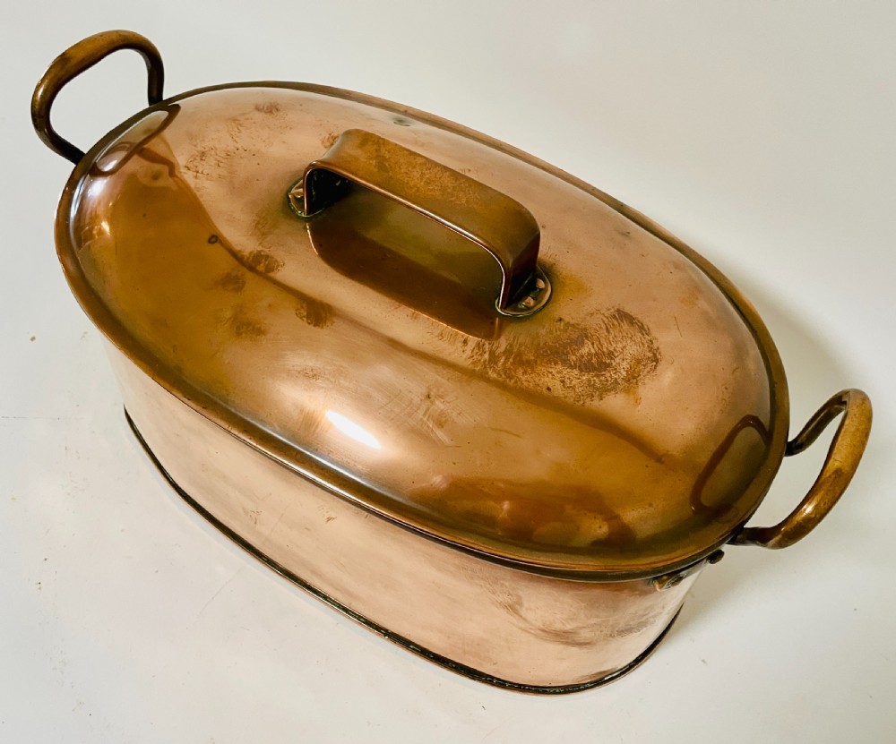 Antique Copper Fish Kettle View VIII