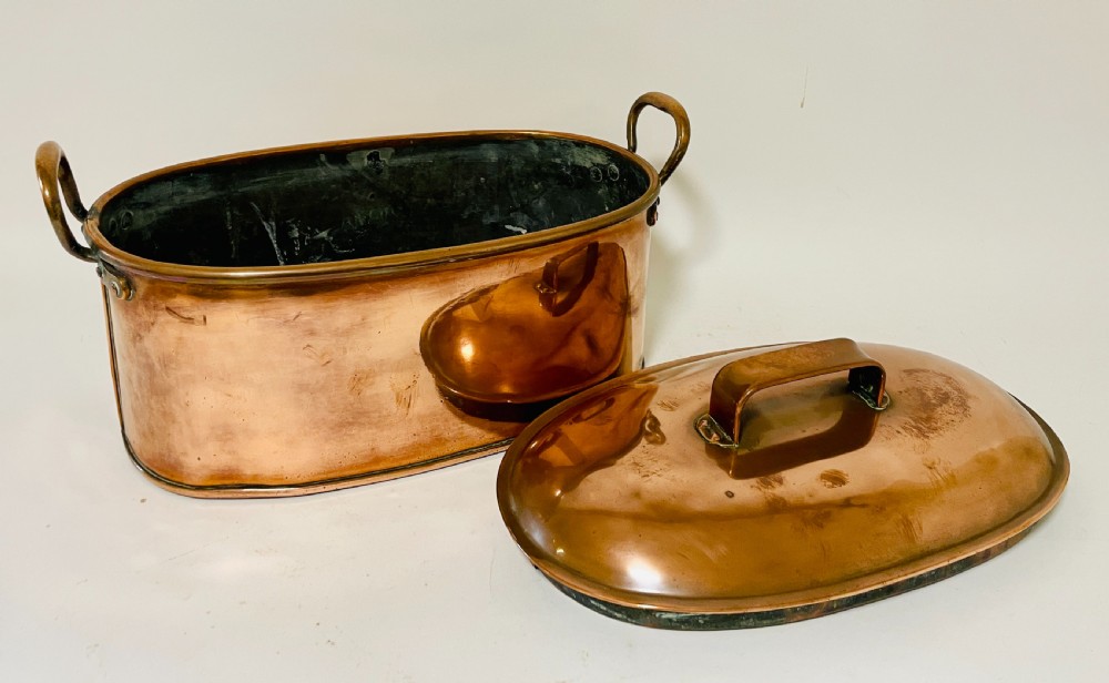 Antique Copper Fish Kettle View XI