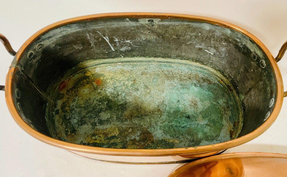 Antique Copper Fish Kettle View XII