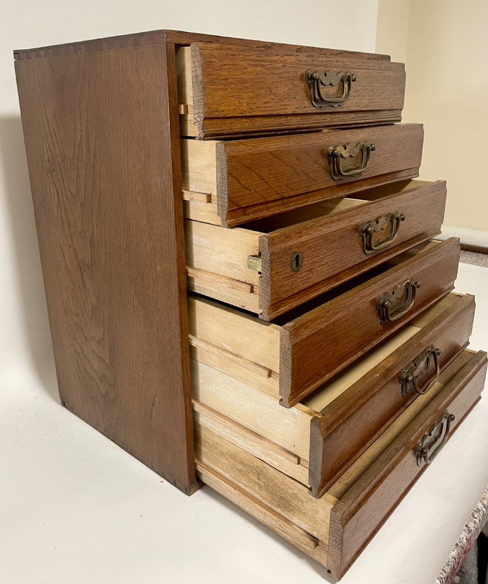 Antique Oak Filing Drawers View V