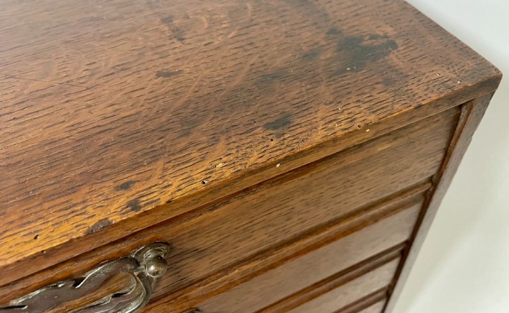 Antique Oak Filing Drawers View X