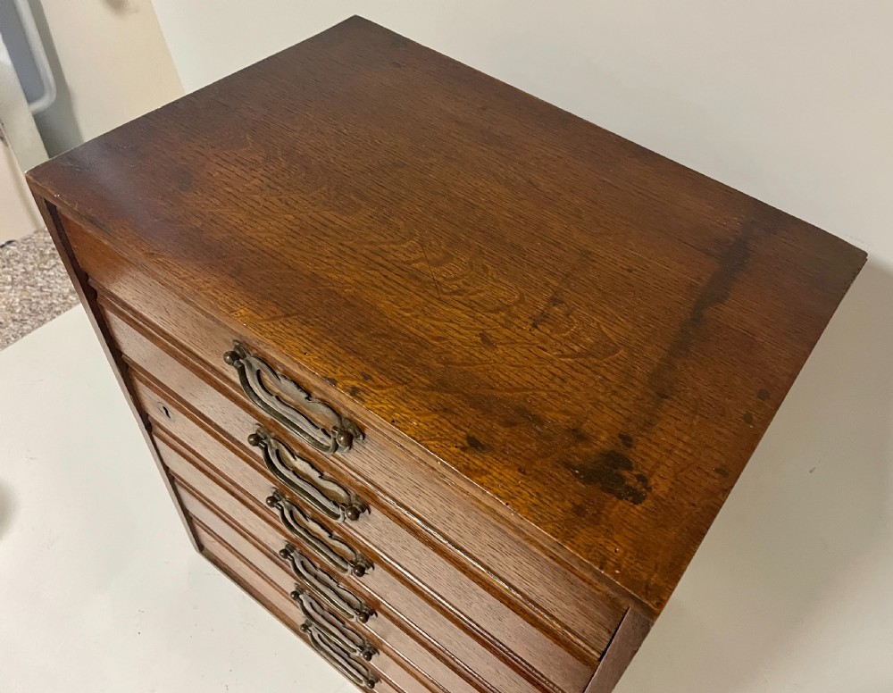 Antique Oak Filing Drawers View XI