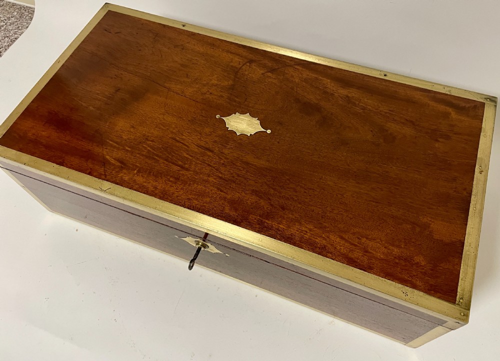 Georgian Mahogany Military Writing Slope View III