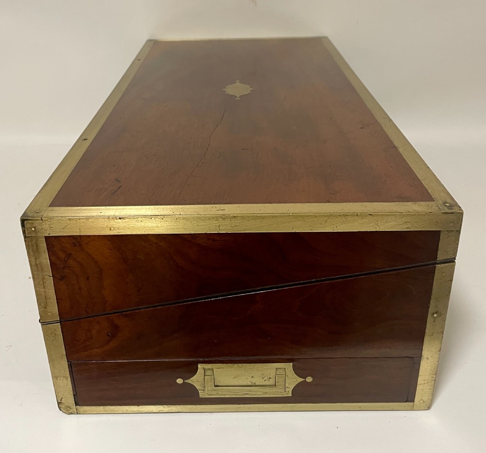 Georgian Mahogany Military Writing Slope View X