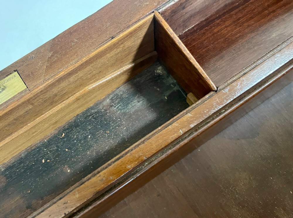 Georgian Mahogany Military Writing Slope View XVIII