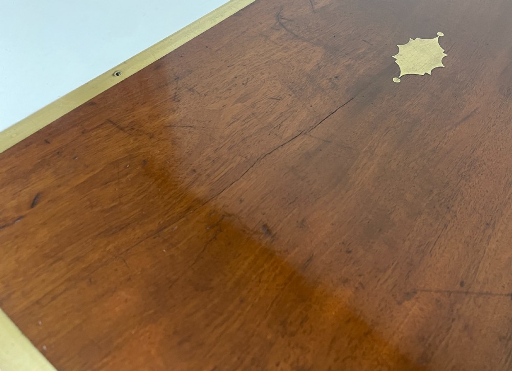 Georgian Mahogany Military Writing Slope View XXVIII