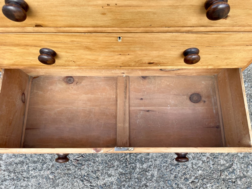 Antique Stripped Pine Chest of Drawers View XVI
