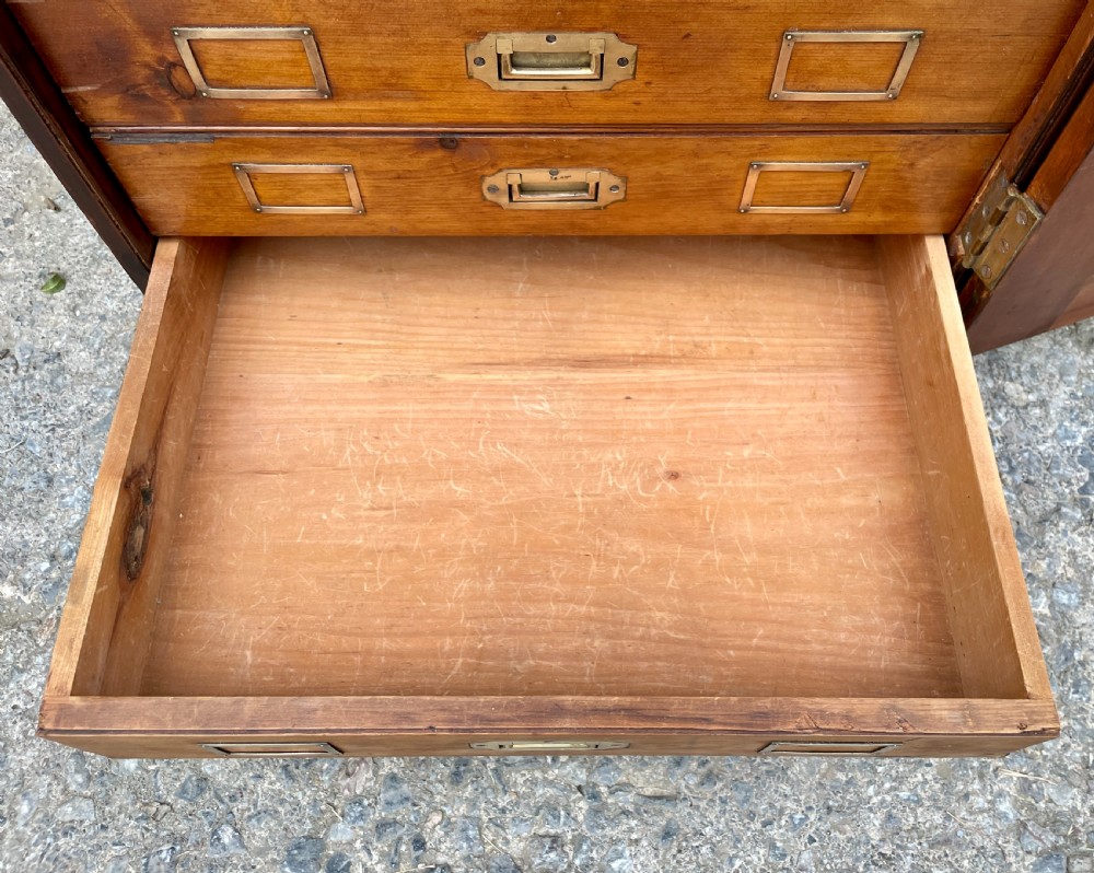 Victorian 12 Drawer Museum Specimen Cabinet View V