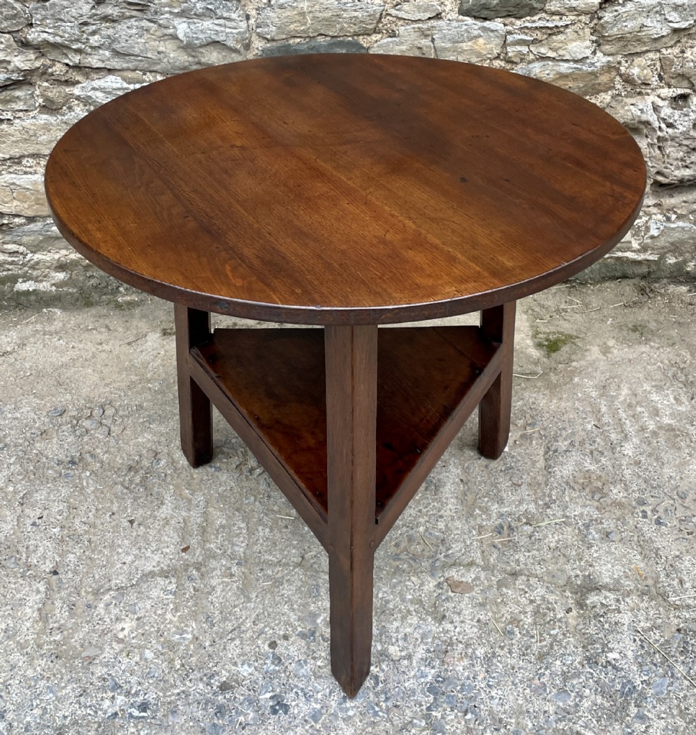 Antique Oak Cricket Table