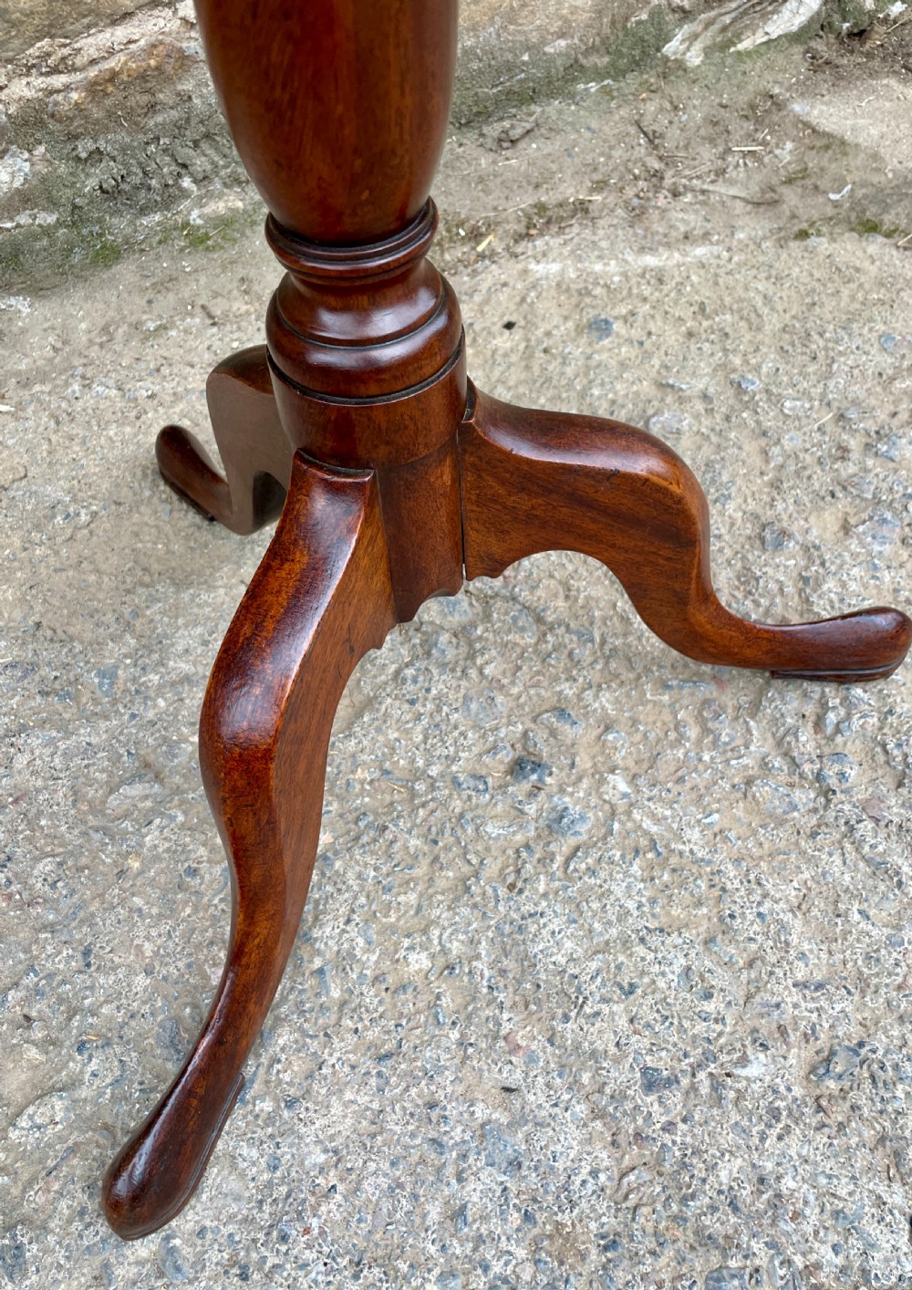 Georgian Mahogany Tilt Top Wine Table View VII