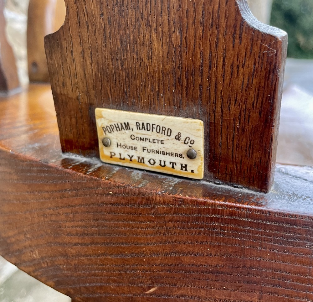 Antique Oak Swivel Desk Chair View IX