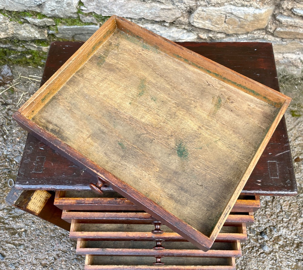 Antique Wellington Style Workshop Drawers View XIX