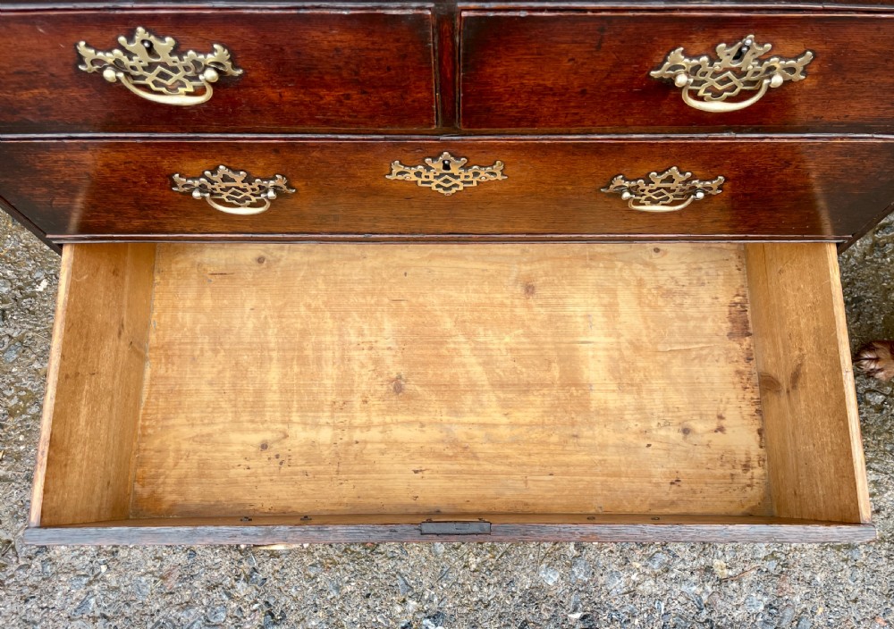 Small Georgian Oak Bureau View XIII