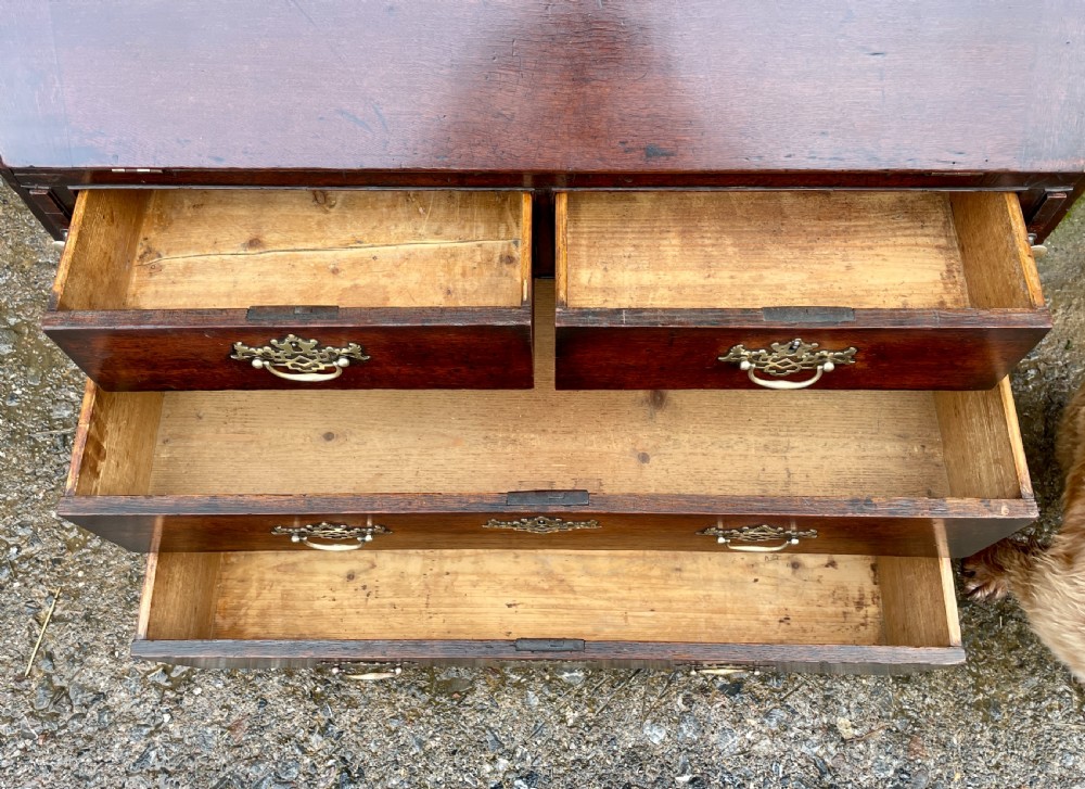 Small Georgian Oak Bureau View XIV