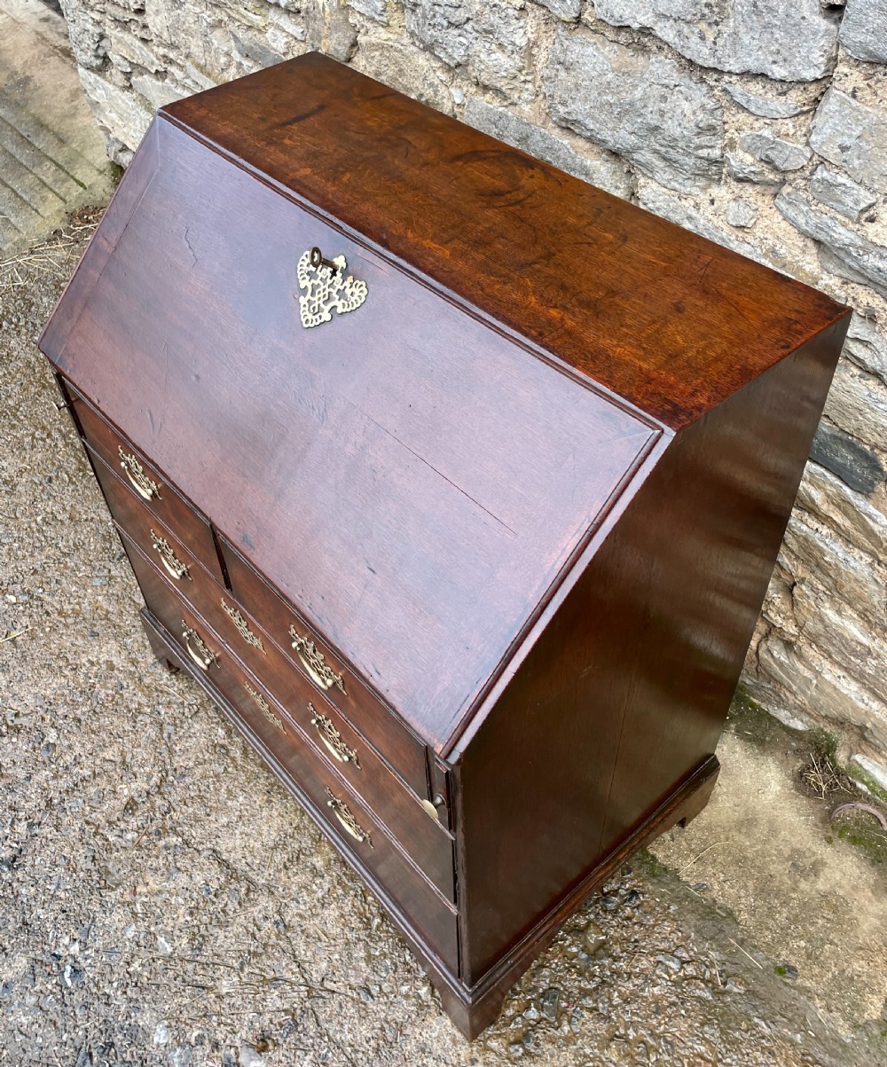 Small Georgian Oak Bureau View XV