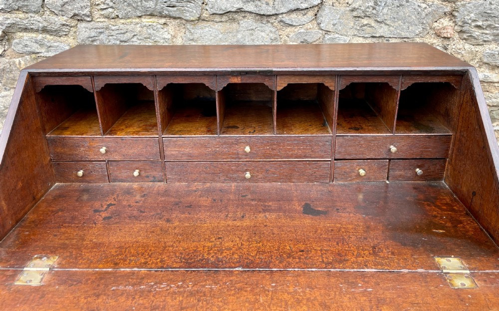 Small Georgian Oak Bureau View XX