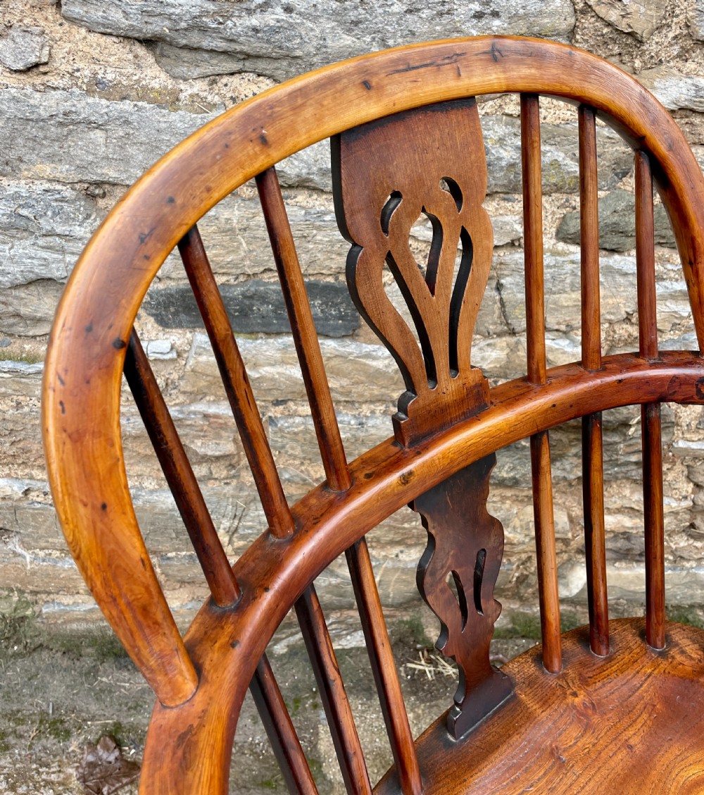 Antique Yew Wood and Elm Windsor Chair View IX