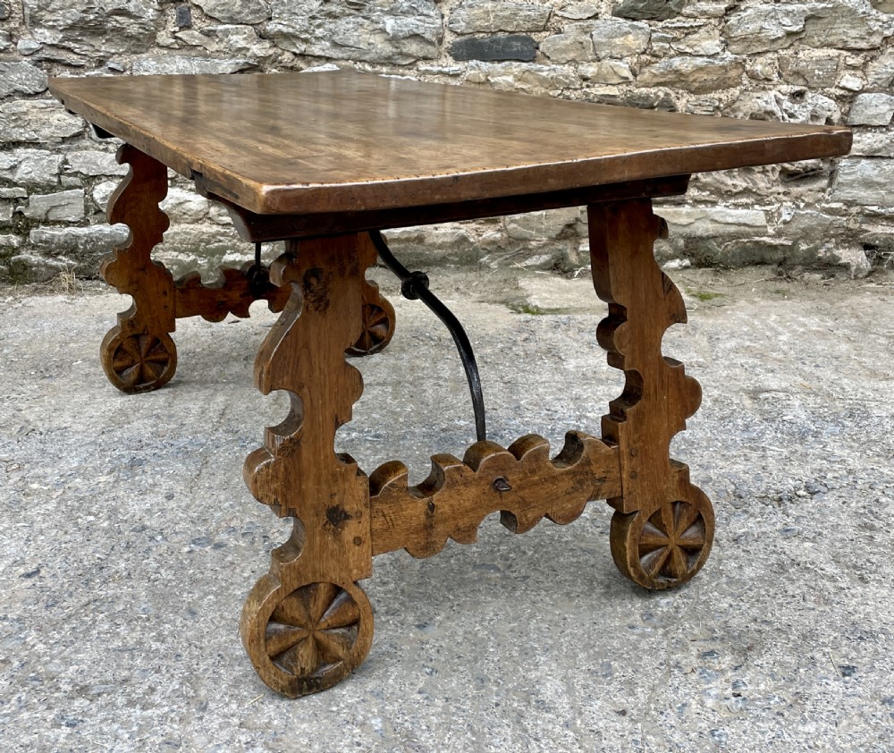 18th Century Spanish Walnut Table View IX