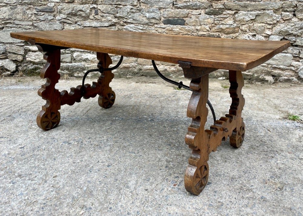 18th Century Spanish Walnut Table View XX