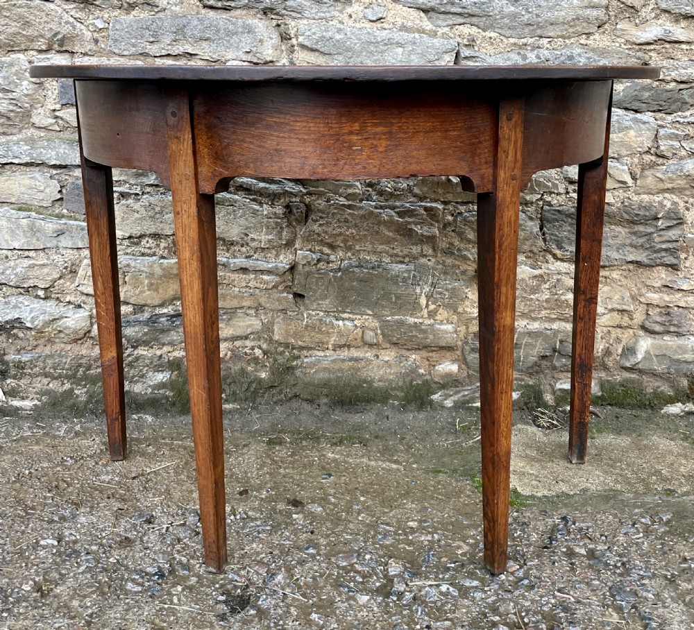Georgian Oak Demi-Lune Table View III