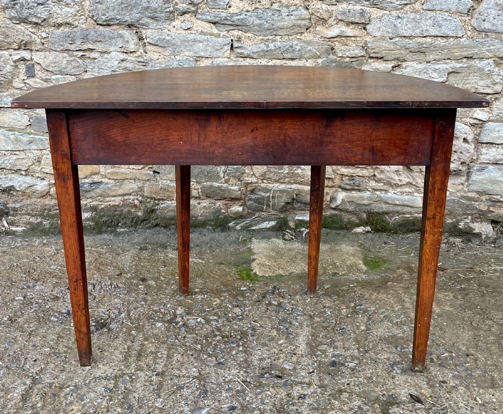 Georgian Oak Demi-Lune Table View XV