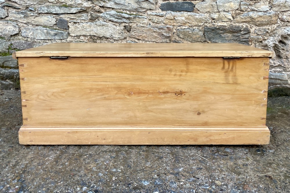 Antique Stripped Pine Blanket Box View VI