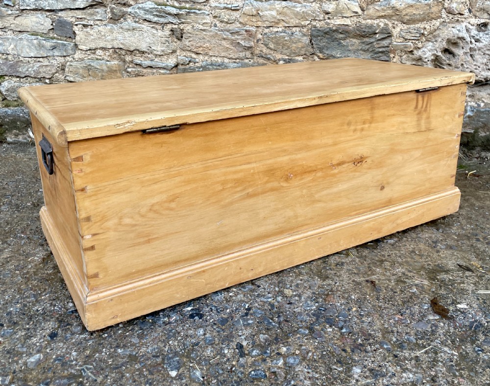 Antique Stripped Pine Blanket Box View VII