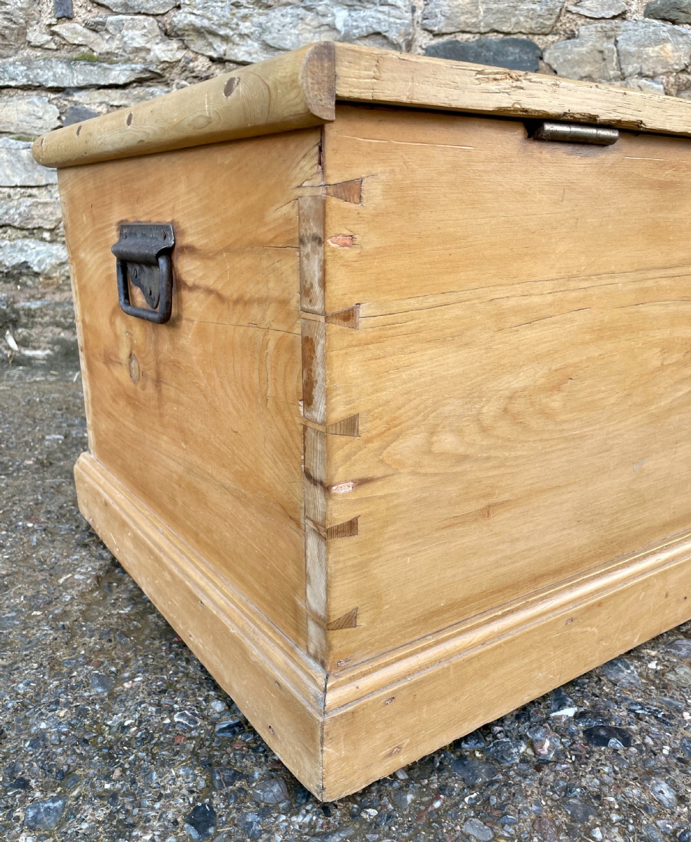 Antique Stripped Pine Blanket Box View VIII