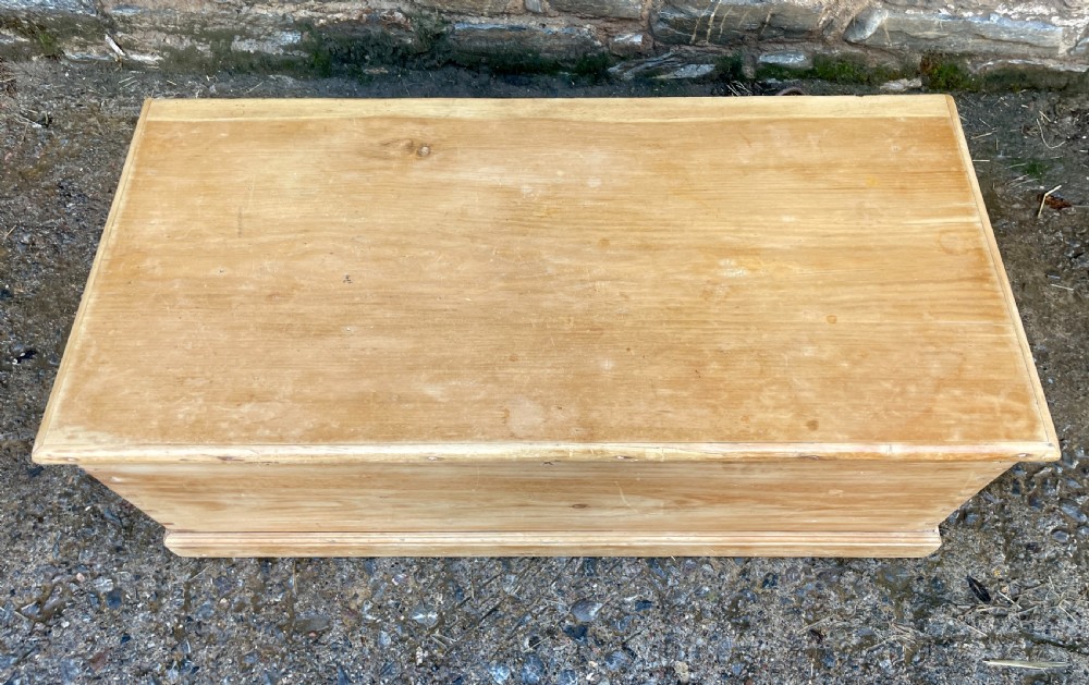 Antique Stripped Pine Blanket Box View XII