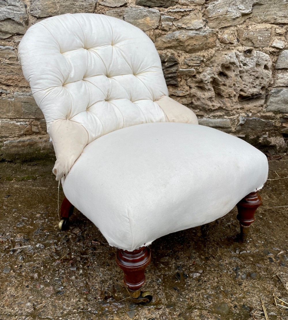 Victorian Howard Style Occasional Chair View V
