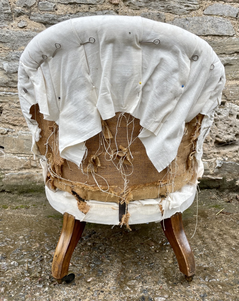 Victorian Howard Style Occasional Chair View IX