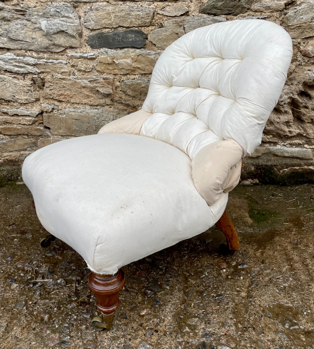Victorian Howard Style Occasional Chair View XII