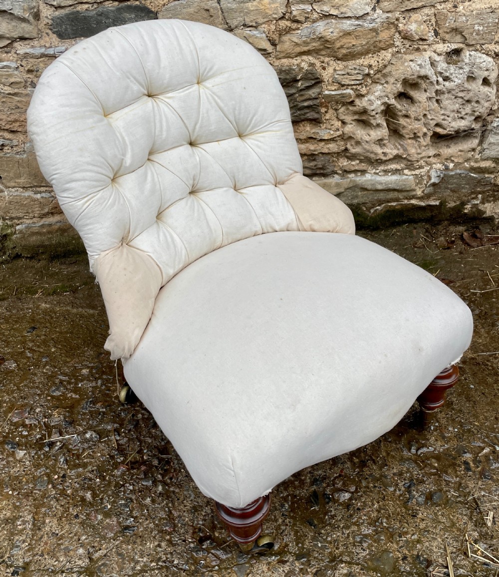 Victorian Howard Style Occasional Chair View XVII