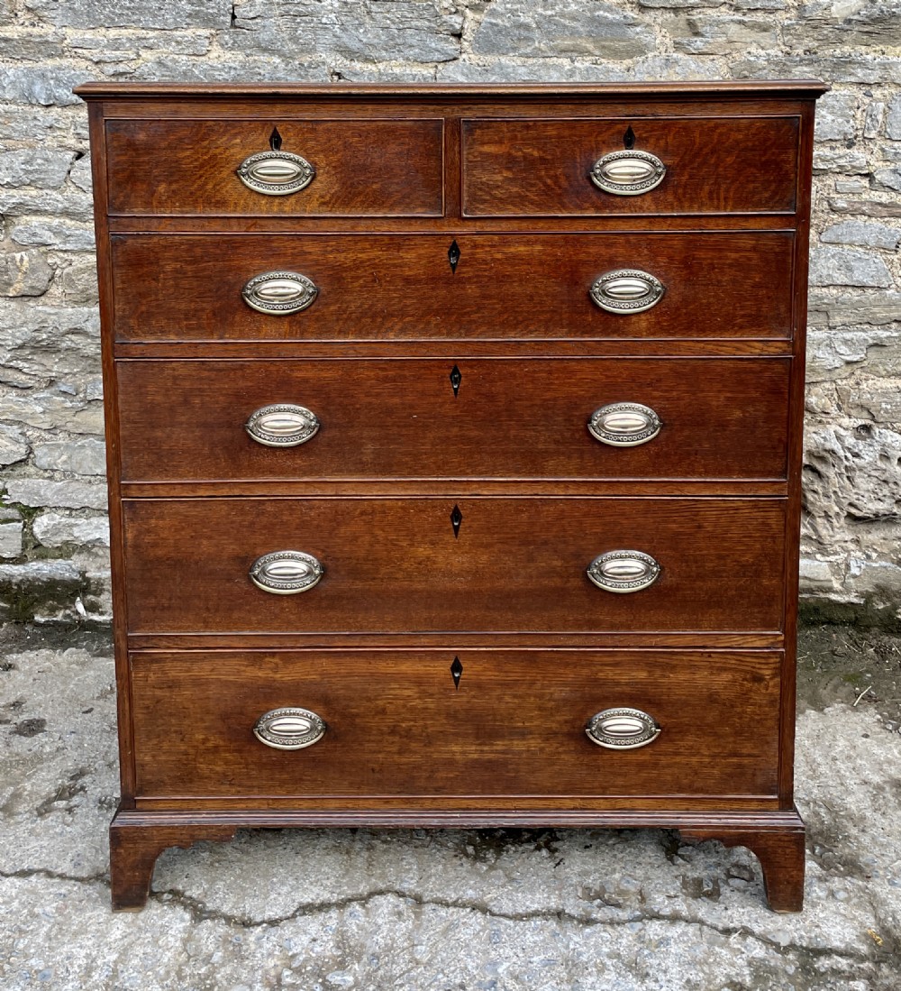 Large Georgian Oak Chest of Drawers