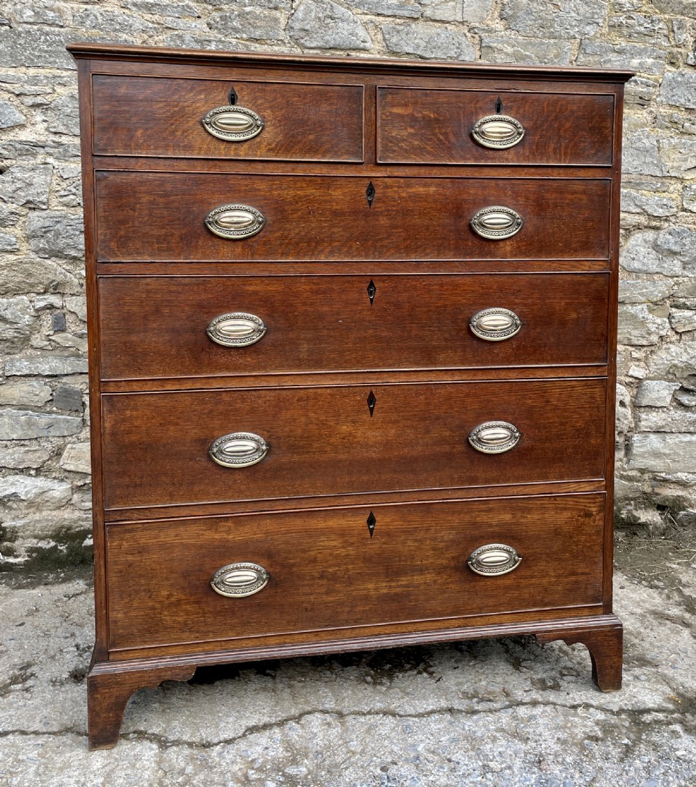 Large Georgian Oak Chest of Drawers View XI