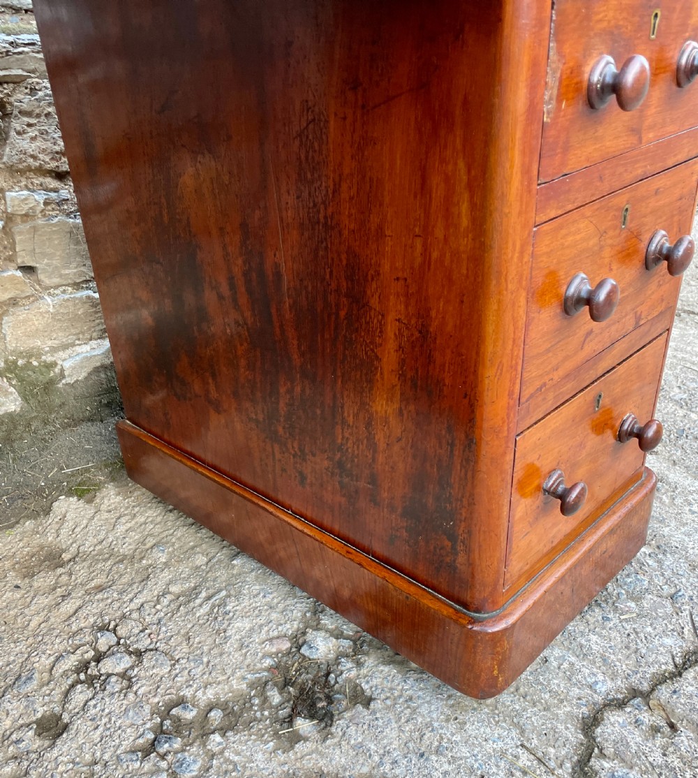 Victorian Mahogany Pedestal Desk View VI
