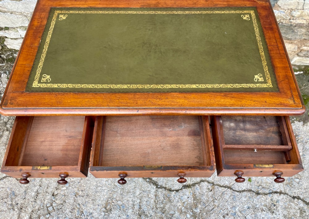 Victorian Mahogany Pedestal Desk View X